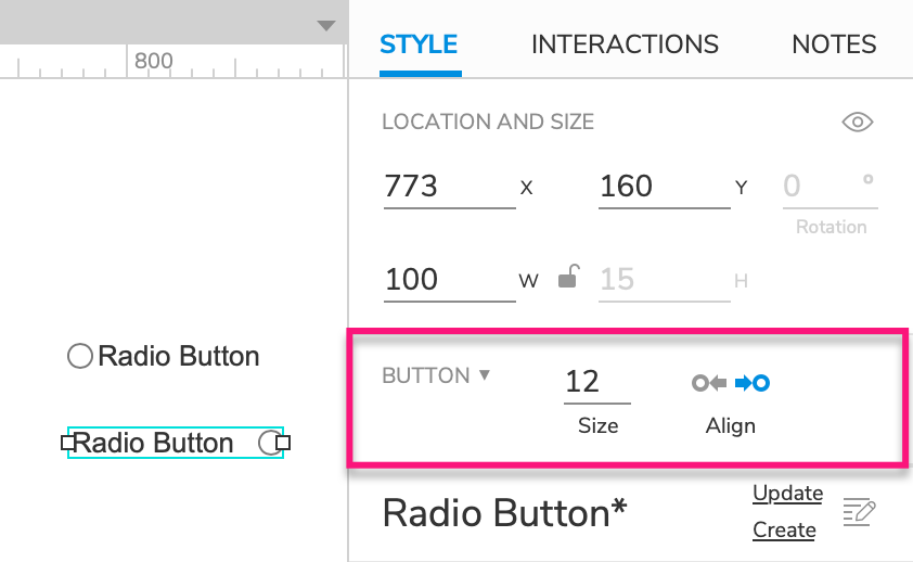 radio button widget checked by default