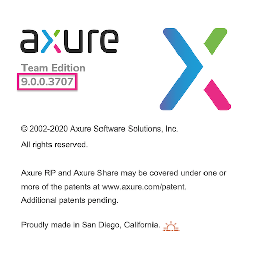 the Axure RP welcome screen