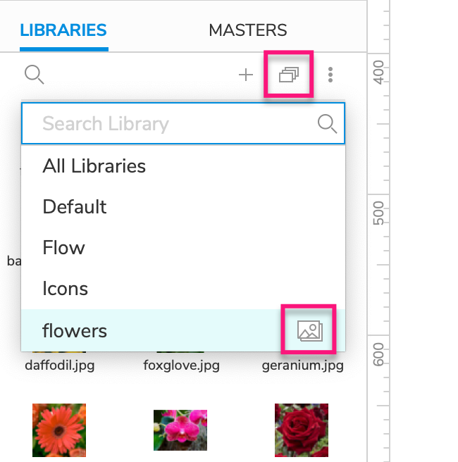 a local image folder in the Libraries pane