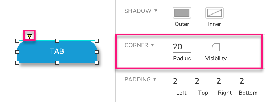 corner radius options for widgets