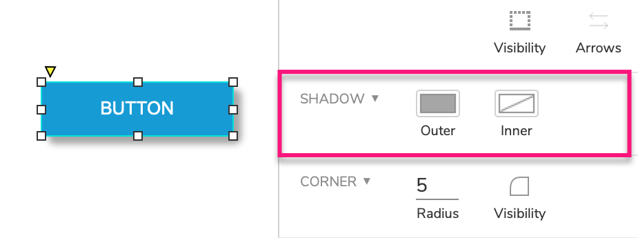 shadow options for widgets